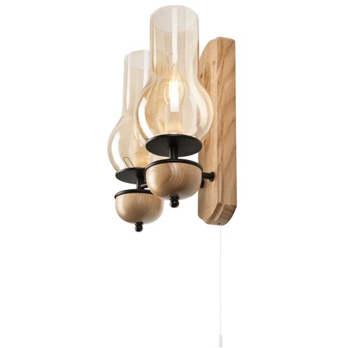  Brilagi - LED zidna lampa COTTAGE 2xE14/40W/230V hrast/braon Slike