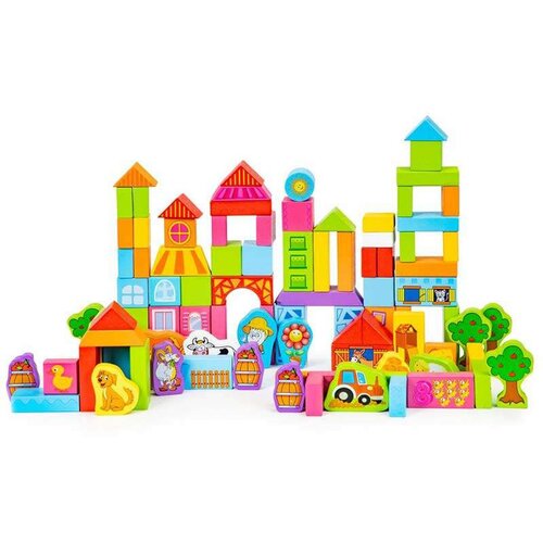 ECO TOYS edukativne kocke 100kom - farma ( SR19004 ) Cene