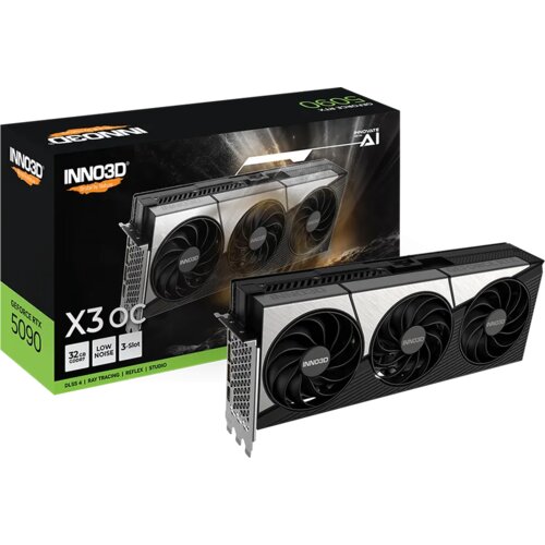 Inno3d geforce rtx 5090 X3 oc 32GB GDDR7 512-bit hdmi 3x dp N50903-32D7X-17593928 Cene
