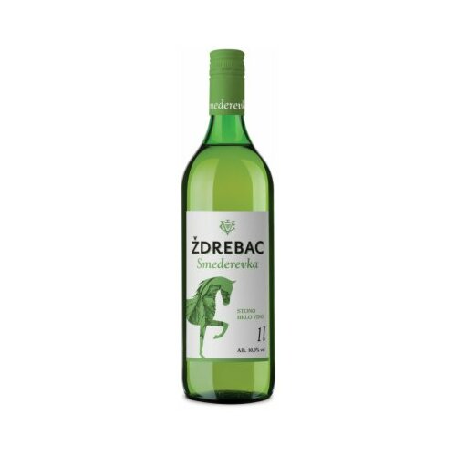 Vinarija Čoka ždrebac smederevka belo vino 1L staklo Slike