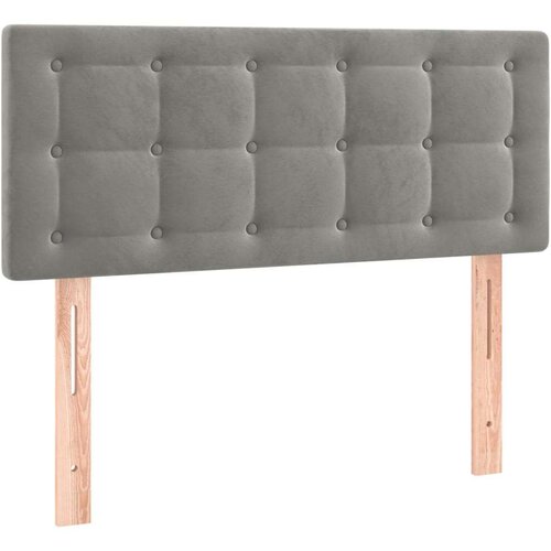 Box spring krevet s madracem svjetlosivi 90x190 cm bar&amp;scaron;unasti Slike