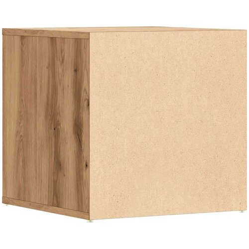 VidaXL kutija s ladicom Artisan hrast 40,5x40x40 cm izrađeno drvo Slike