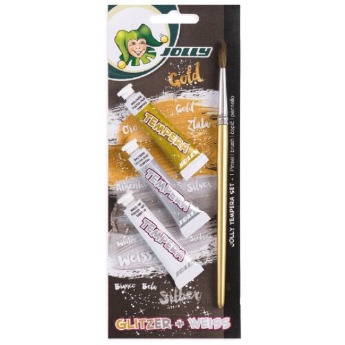 Jolly Tempera set Glitter i bijela, blister Cijene