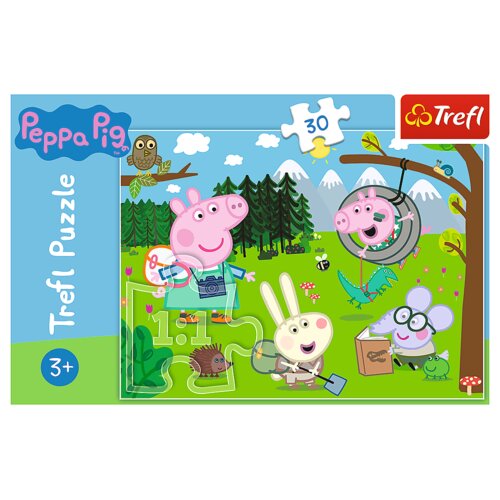 Trefl Puzzle &amp;Scaron;umska avantura &amp;ndash; Peppa Pig, 30 dijelova Slike