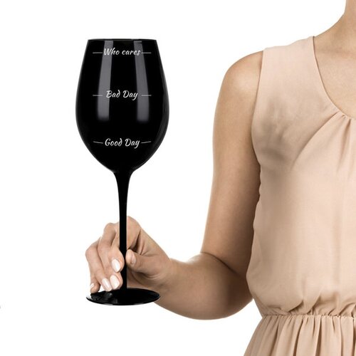  Ogromna čaša za vino diVinto Who Cares - crna Cijene