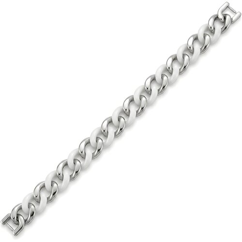  Mu&amp;scaron;ka narukvica MB - 40744 - Srebrna / Bijela / 21,5cm KP40744 Slike