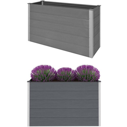 Furnova Visoka greda WPC 150x50x91 cm siva, (21921075) Cene