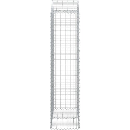  Gabionska ko&amp;scaron;ara s lukom 100x50x200/220 cm pocinčano željezo Slike