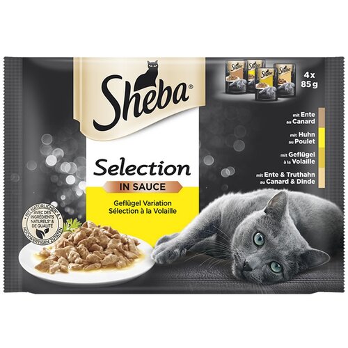 Sheba cat kesice zivina 4x85g hrana za mačke Slike