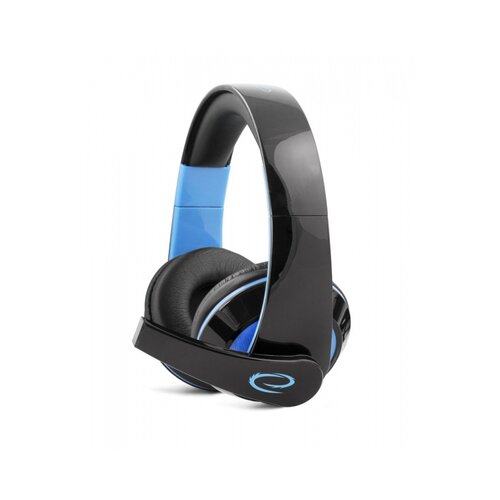 Esperanza Condor stereo slu&amp;scaron;alice sa mikrofonom, gamer, plave Slike