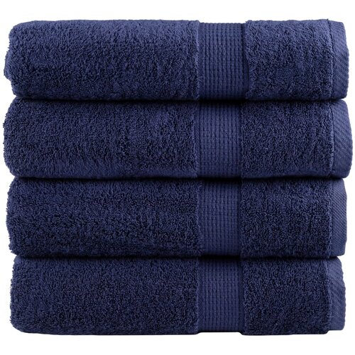 vidaXL Premium ručnici za ruke SOLUND 4 kom. tamnoplavi 50x100 cm 600 g/m² - Modra 50 x 100 cm 4 Cene