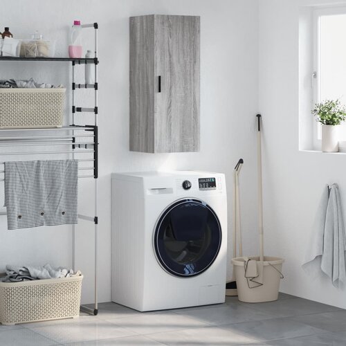 VidaXL Stenska omarica siva sonoma 34,5x34x90 cm Slike