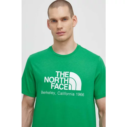 The North Face Bombažna kratka majica M Berkeley California S/S Tee moška, zelena barva, NF0A87U5PO81