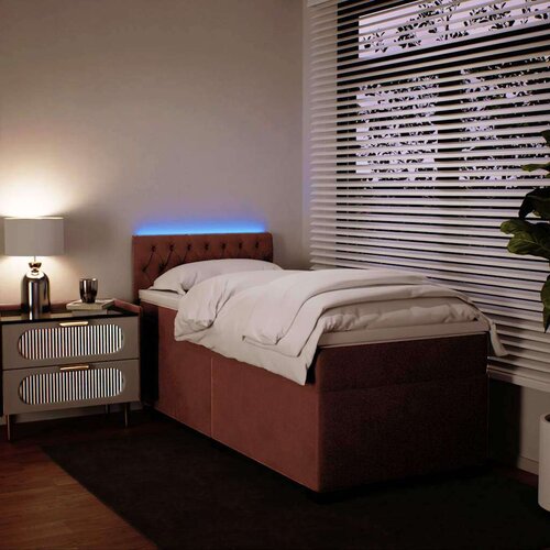 Box spring krevet s madracem ružičasti 80 x 200 cm bar&amp;scaron;unasti Slike