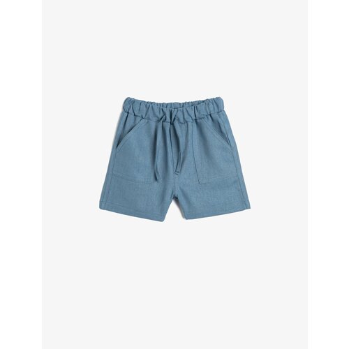 Koton Shorts - Dark blue - Normal Waist Slike