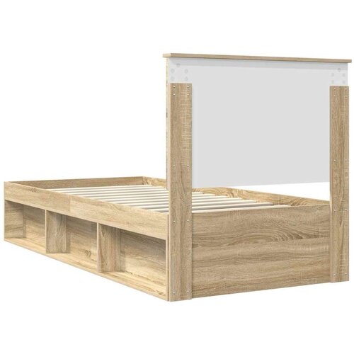  Okvir za krevet Sonoma 90 x 190 cm Čvrsto borovo drvo Slike