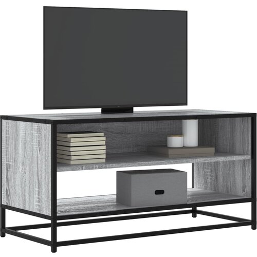 VidaXL TV omarica siva sonoma 91x40x46 cm inženirski les Slike