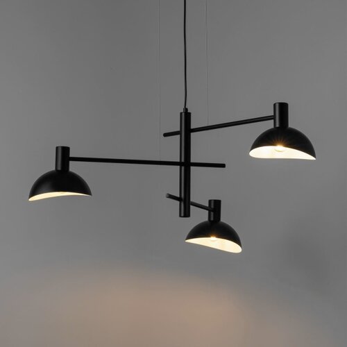  Luster na sajli ARTIS 3xE14/40W/230V crni Slike