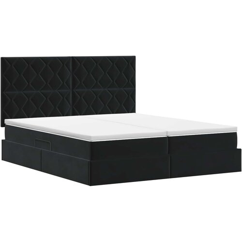  Krevet s od storage s uzglavljem Crna 180 x 200 cm Bar&amp;scaron;un Slike