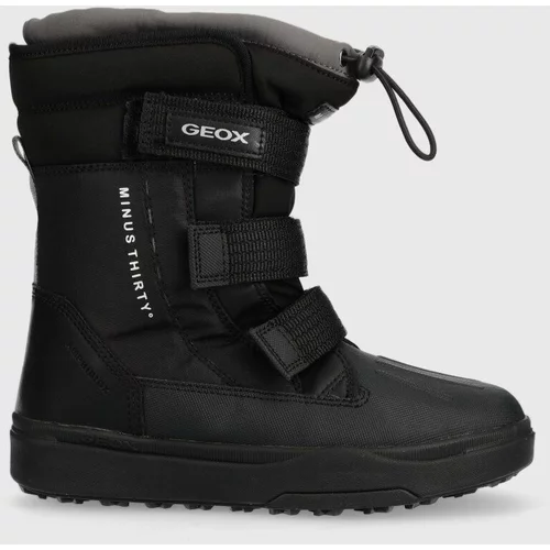 Geox Otroški zimski škornji J26D8B 0FU54 J BUNSHEE PG B A črna barva