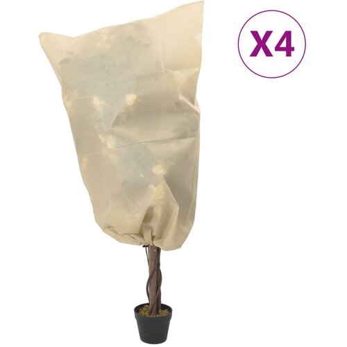 vidaXL Navlake od flisa za biljke s vezicom 4 kom 70 g/m² 0 8 x 1 m Cijene