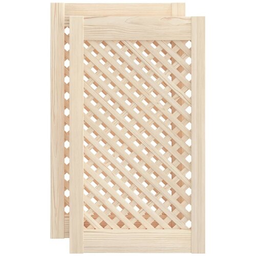 vidaXL Vrata za omarico z mrežico 2 kosa 39,5x69 cm trdna borovina, (21413021) Cene