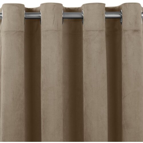  Curtain VILA color beige style classic silver silver metal eyelets velvet 400x270 HOMEDE Cene