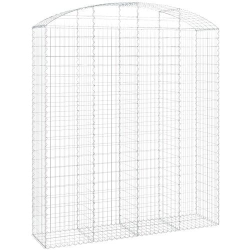  Gabionska ko&amp;scaron;ara s lukom 200x50x220/240 cm pocinčano željezo Slike