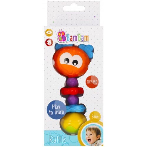 BamBam Rattle ropotuljica 3m+ Beetle 1 kos Cene