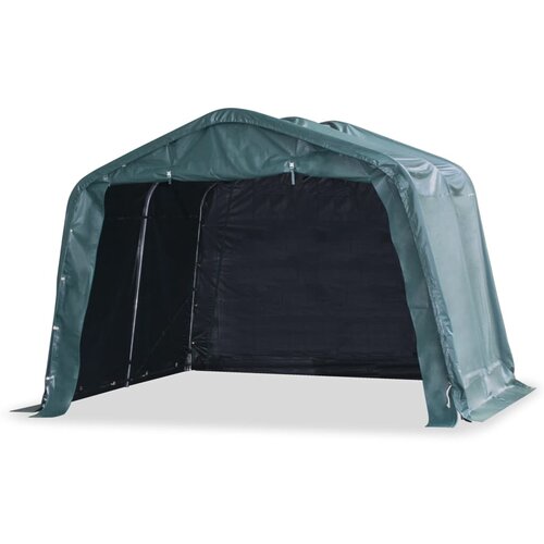 vidaXL Premičen šotor za živino PVC 550 g/m² 3,3x3,2 m temno zelen Cene