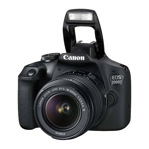 Canon EOS 2000D + EF-S 18-55mm f /3.5-5.6 III SLR Camera Kit 24.1 MP CMOS 6000 x 4000 pixels Black Slike