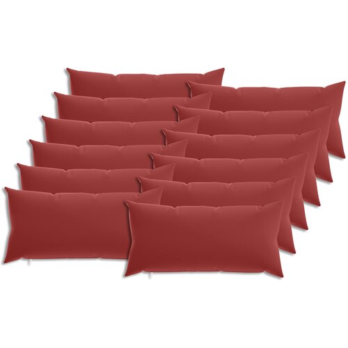  Presvlaka za jastuk 12 pcs HEERLEN Vinska crvena 40 x 80 cm Slike