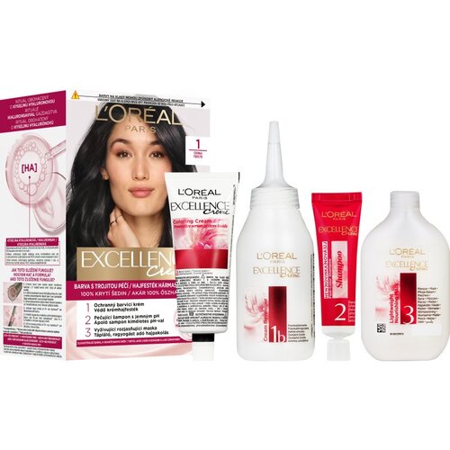 L&amp;acute;Or&amp;eacute;al Paris Excellence Creme boja za kosu nijansa 1 1 kom Slike