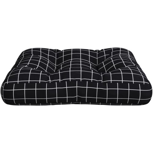  Jastuk za palete crni karirani 58x58x10 cm od tkanine Oxford Slike