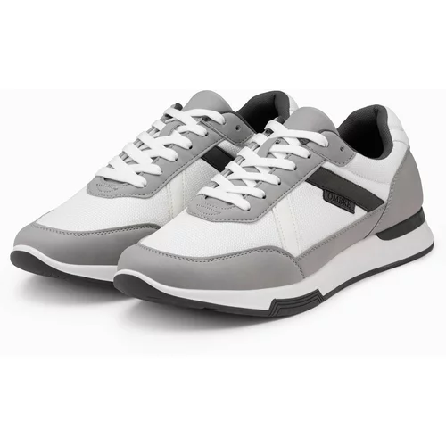 Ombre Men's mesh sneaker shoes - grey