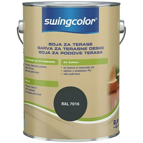SWINGCOLOR Barva za terasne deske (barva: antracit, 2,5 l)