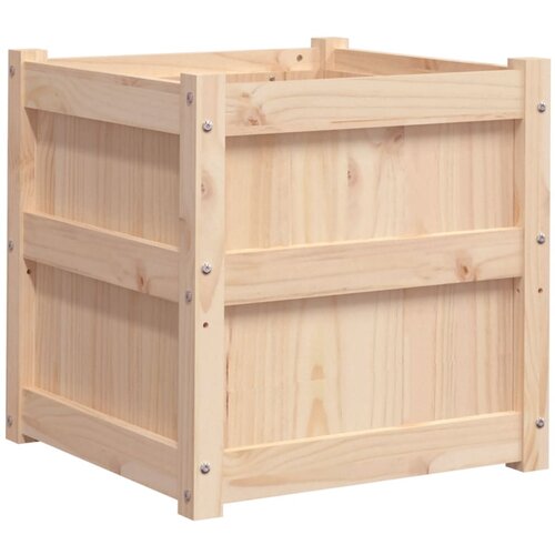  Vrtna sadilica 50 x 50 x 50 cm od masivne borovine Slike