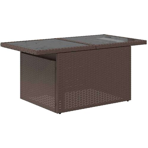 vidaXL 6-dijelni set vrtnih sofa od poliratana s jastucima smeđi Cijene