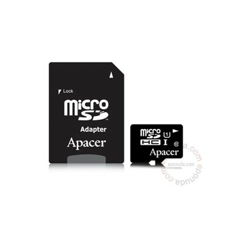 Apacer UHS-I MicroSDHC 8GB class 10 + Adapter AP8GMCSH10U1-R memorijska kartica Slike