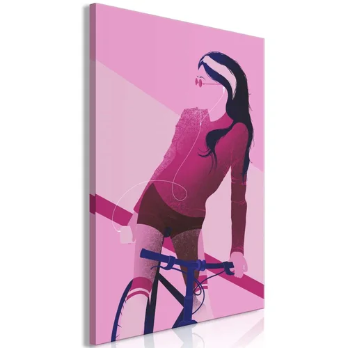  Slika - Woman on Bicycle (1 Part) Vertical 40x60