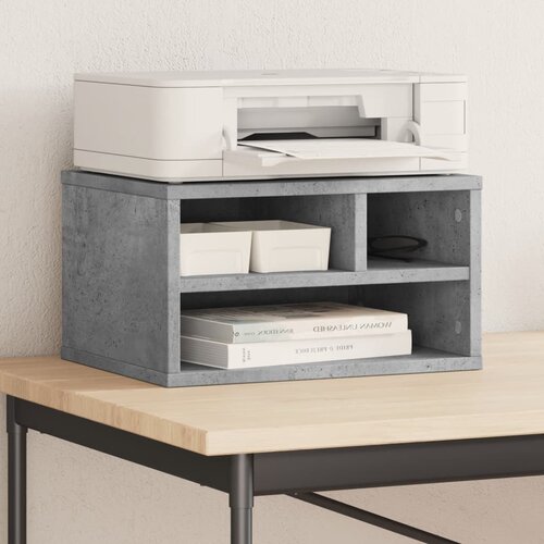vidaXL Stalak za pisač siva boja betona 40x32x22,5cm konstruirano drvo Cijene