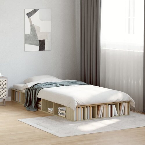 Furnova Posteljni okvir sonoma hrast 90x200 cm inženirski les, (21937342) Slike