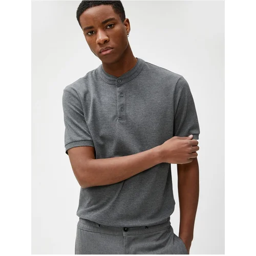 Koton Polo T-shirt - Gray - Regular fit