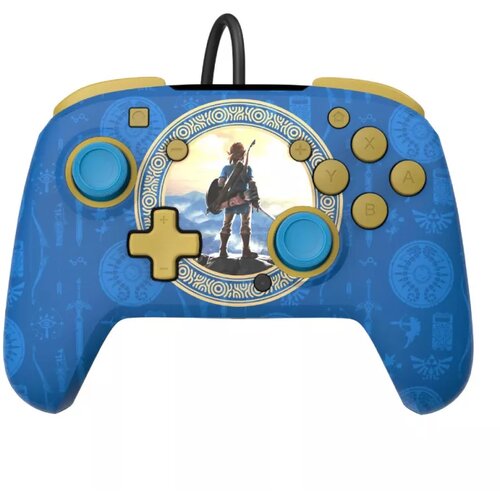 Pdp gamepad nintendo switch wired controller rematch - hyrule blue Cene