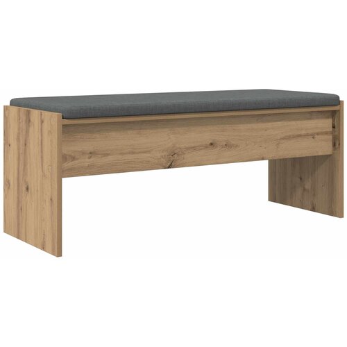 VidaXL Haldna klop z blazino Umetni hrast 103 x 38 x 40 cm, (5000155711) Slike