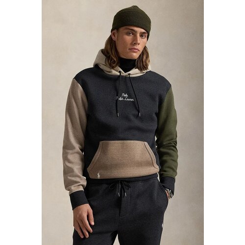 Polo Ralph Lauren Dukserica za muškarce, boja: crna, s kapuljačom, bez uzorka, 710957592 Cijene