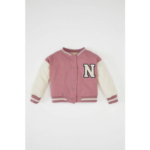 Defacto Baby Girl College Collar Bomber Cardigan Slike