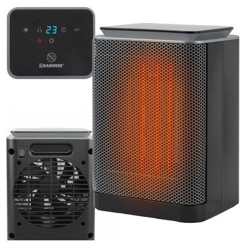 Kaminer Lumni PTC keramička ventilatorska grijalica, 1500 W, crna Cijene