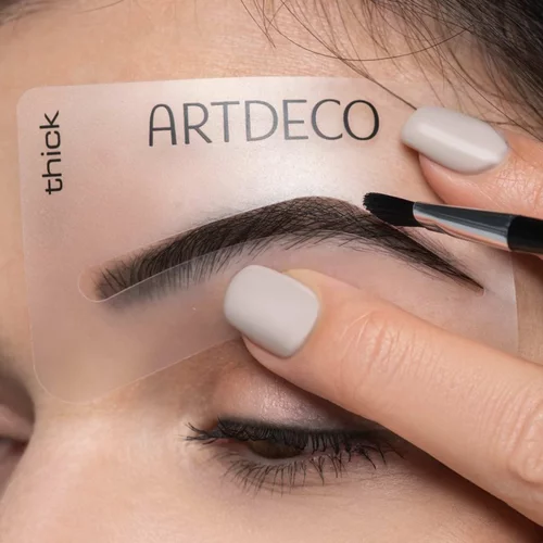 Artdeco Eye Brow Stencils With Brush Applicator 5 šablon za oblikovanje obrvi in čopič 5 ks za ženske