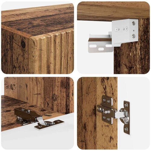  Komplet TV omaric 4 pcs Star les Konstruiran les - - Rjava - 61.16 - 30 x 31 x 60 cm - 2025-vidaXL-Uvoz_2 Slike